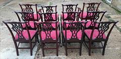 1811201919th Century Set of Twelve Chippendale Dining Chairs by Edwards and Roberts Carver 18½hs 40½h 27w 23d Single 18hs 39h 22w 21½d _15.JPG